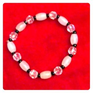 Clear Quartz bracelet, 18cm, stretches